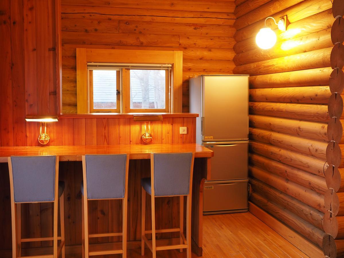 Log Hotel Larch Lake Kanayama Minamifurano Camera foto