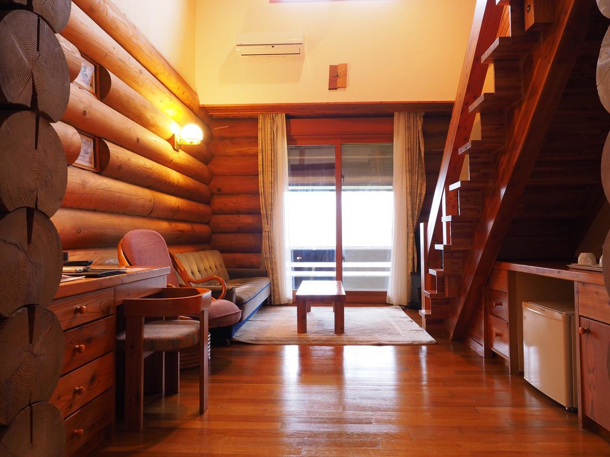 Log Hotel Larch Lake Kanayama Minamifurano Camera foto